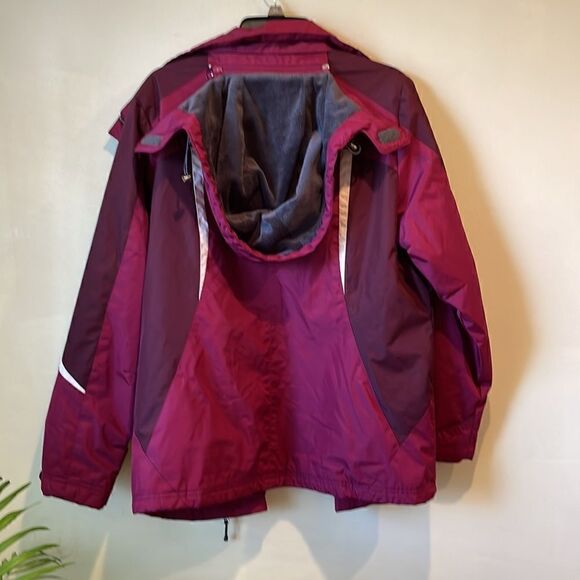 St. John's Bay All Weather Jacket Coat  with removable hood Size L - Picture 10 of 11